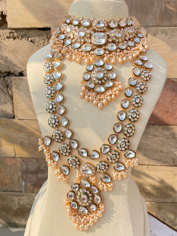 Mateshwari art jewellery kundan bridal set