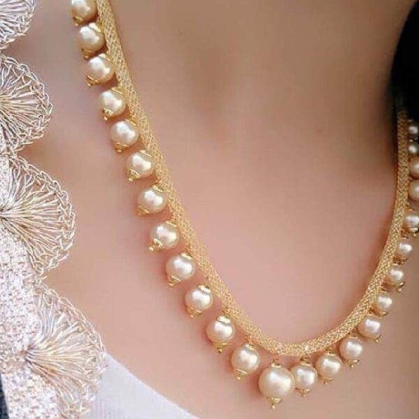 SINGLE AND DUAL LINE PEARL MALA SET / Pearl Necklace / Pearl Neckpeice