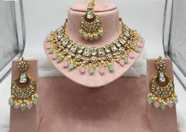 White green bridal jewelry | bridal jewellery | Wedding jewellery